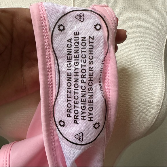 NWT Triangle Bikini Top and Bottom Set in Bubblegum Pink - Picture 7 of 7